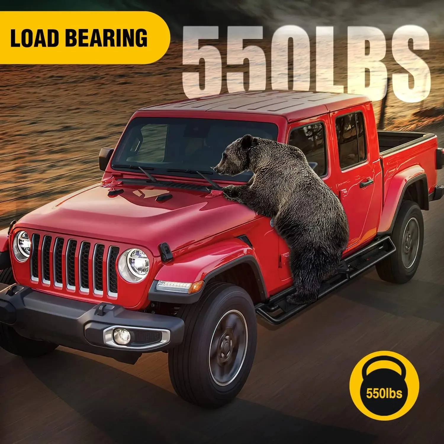 2020-2023 Jeep Gladiator JT 4 Door Running Boards