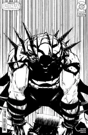 Absolute Batman #1 5th Print Cover B 1 in 25 Ratio Variant Nick Dragotta Black & White Card Stock