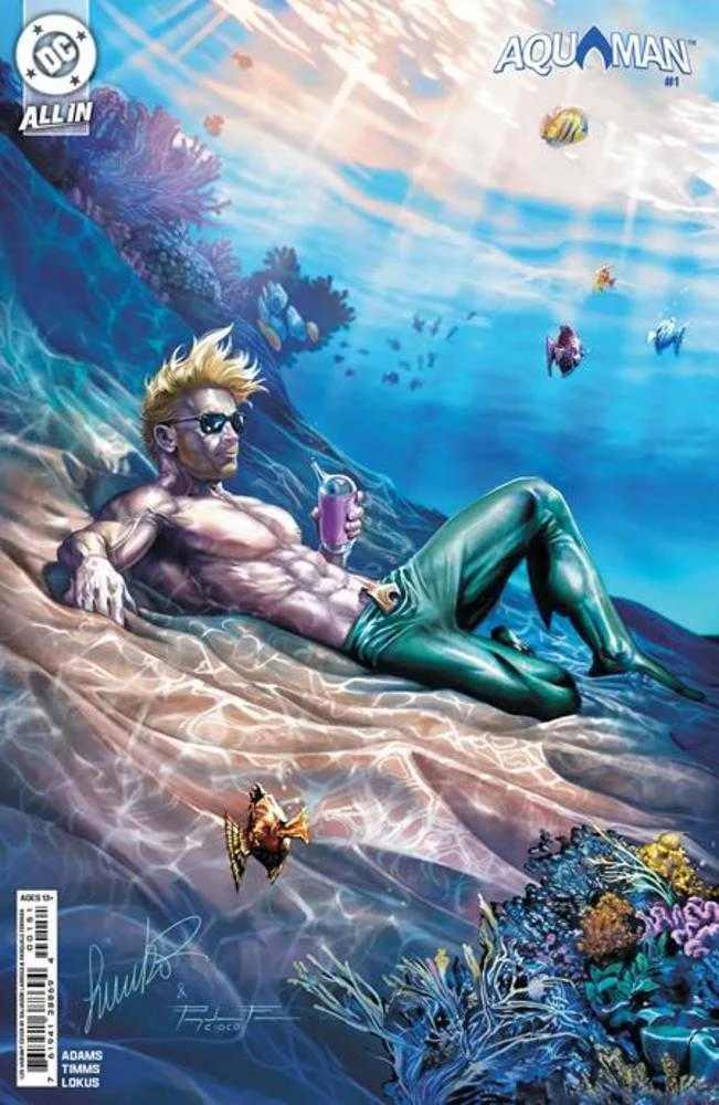 Aquaman #1 Cover F 1 in 25 Ratio Variant Salvador Larroca Card Stock