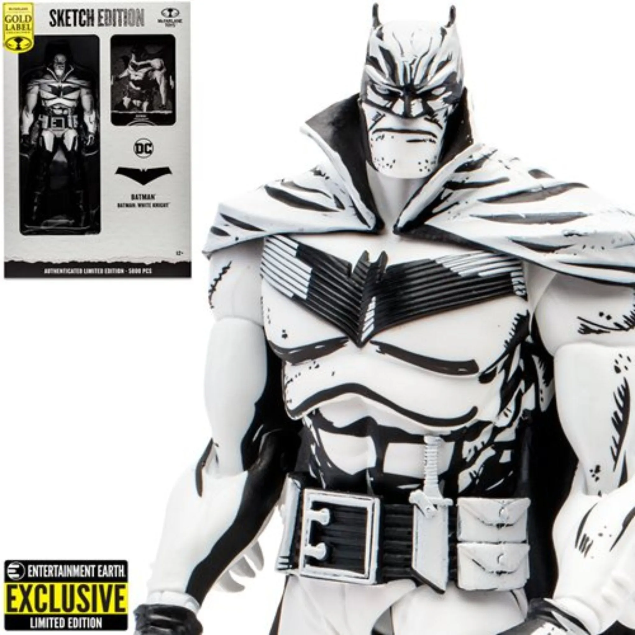 DC Multiverse Exclusive Gold Label Batman White Knight (Sketch Edition)