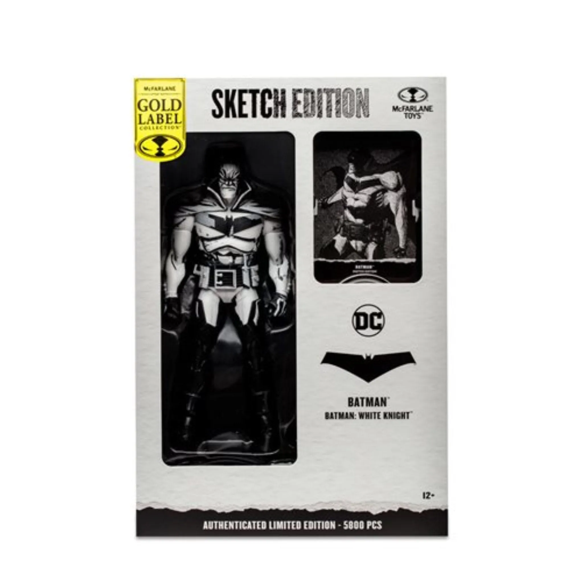 DC Multiverse Exclusive Gold Label Batman White Knight (Sketch Edition)