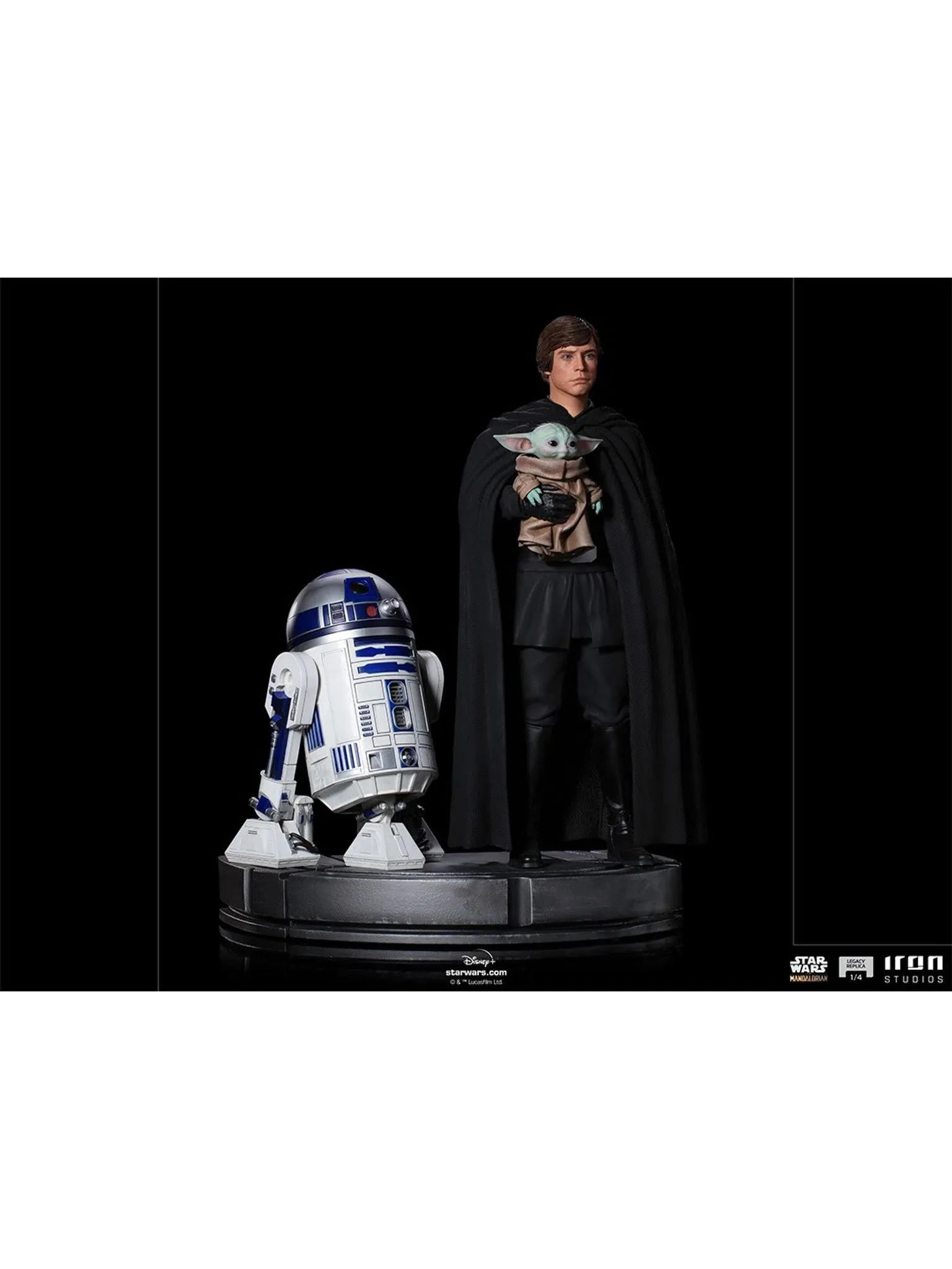 IRON STUDIOS LUKE SKYWALKER, R2-D2 AND GROGU LEGACY REPLICA 1/4 - LUCSWR49321-14