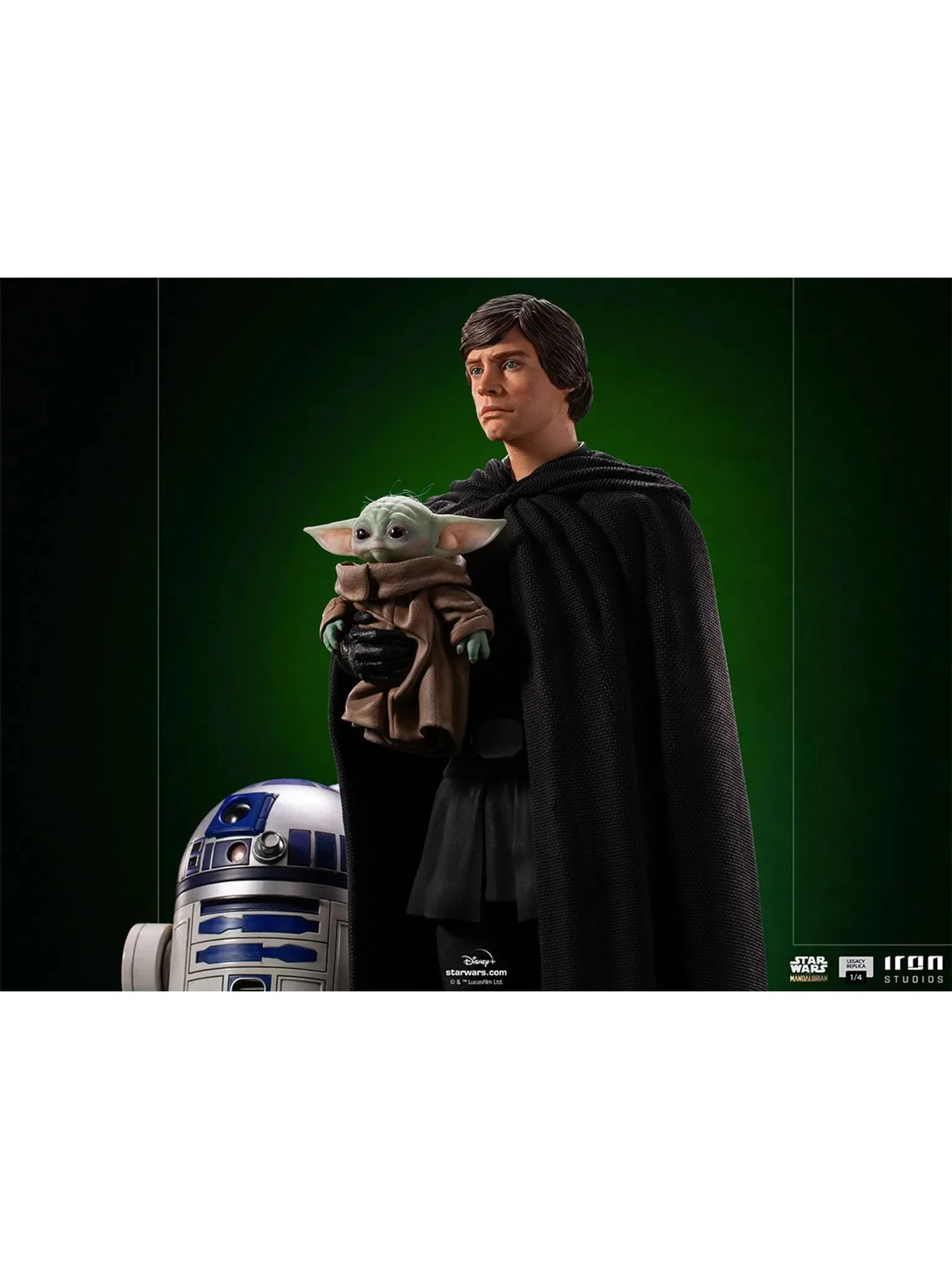 IRON STUDIOS LUKE SKYWALKER, R2-D2 AND GROGU LEGACY REPLICA 1/4 - LUCSWR49321-14