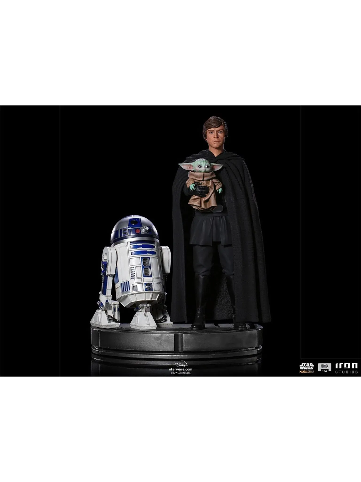 IRON STUDIOS LUKE SKYWALKER, R2-D2 AND GROGU LEGACY REPLICA 1/4 - LUCSWR49321-14
