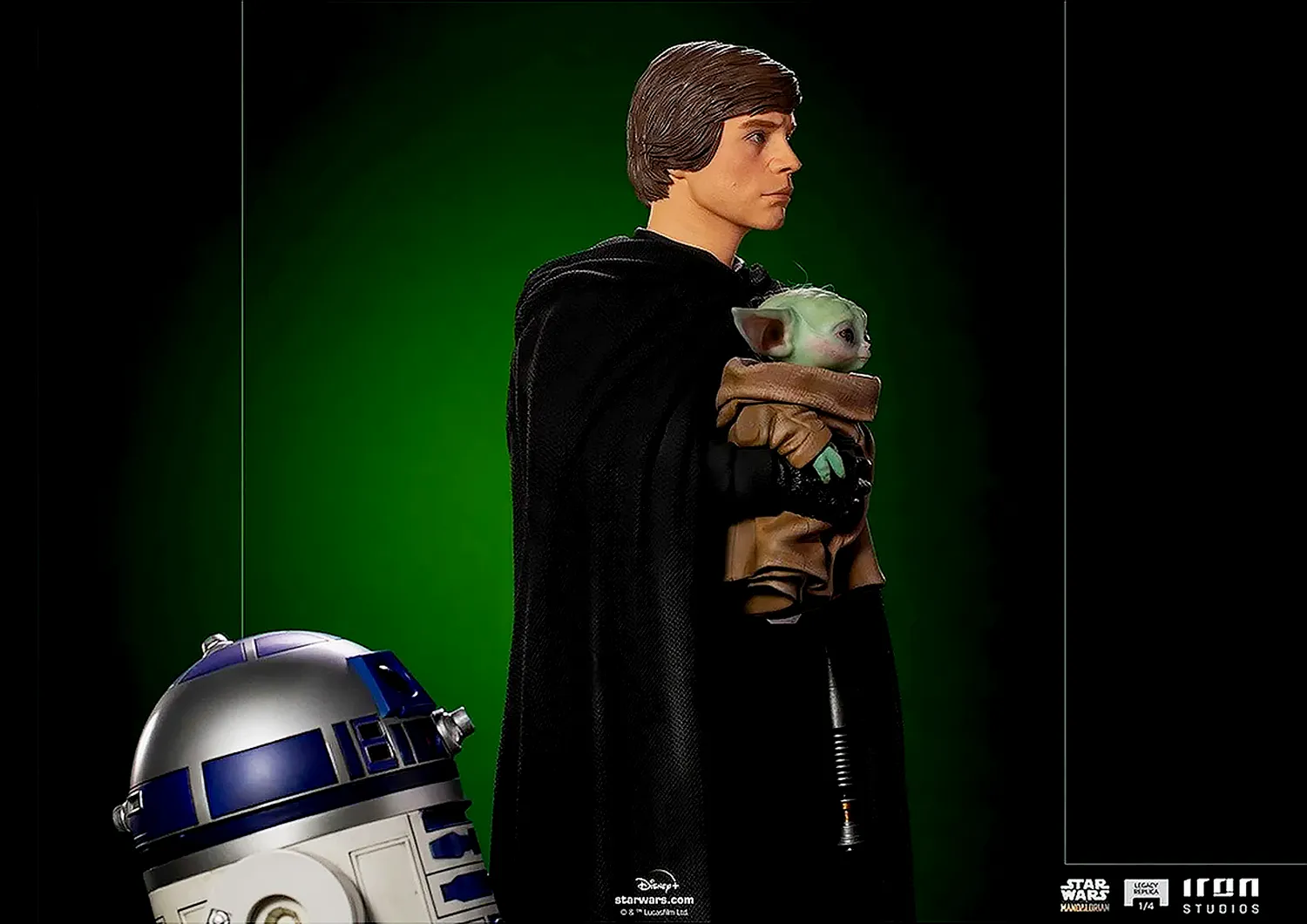 IRON STUDIOS LUKE SKYWALKER, R2-D2 AND GROGU LEGACY REPLICA 1/4 - LUCSWR49321-14