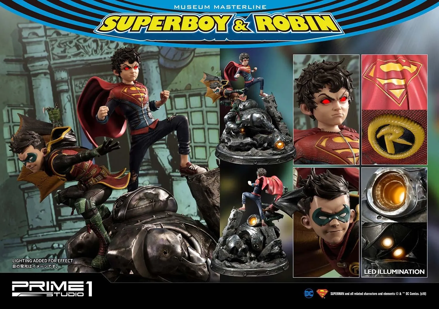 PRIME 1 STUDIO SUPERBOY AND ROBIN 1/3 MMDC-38