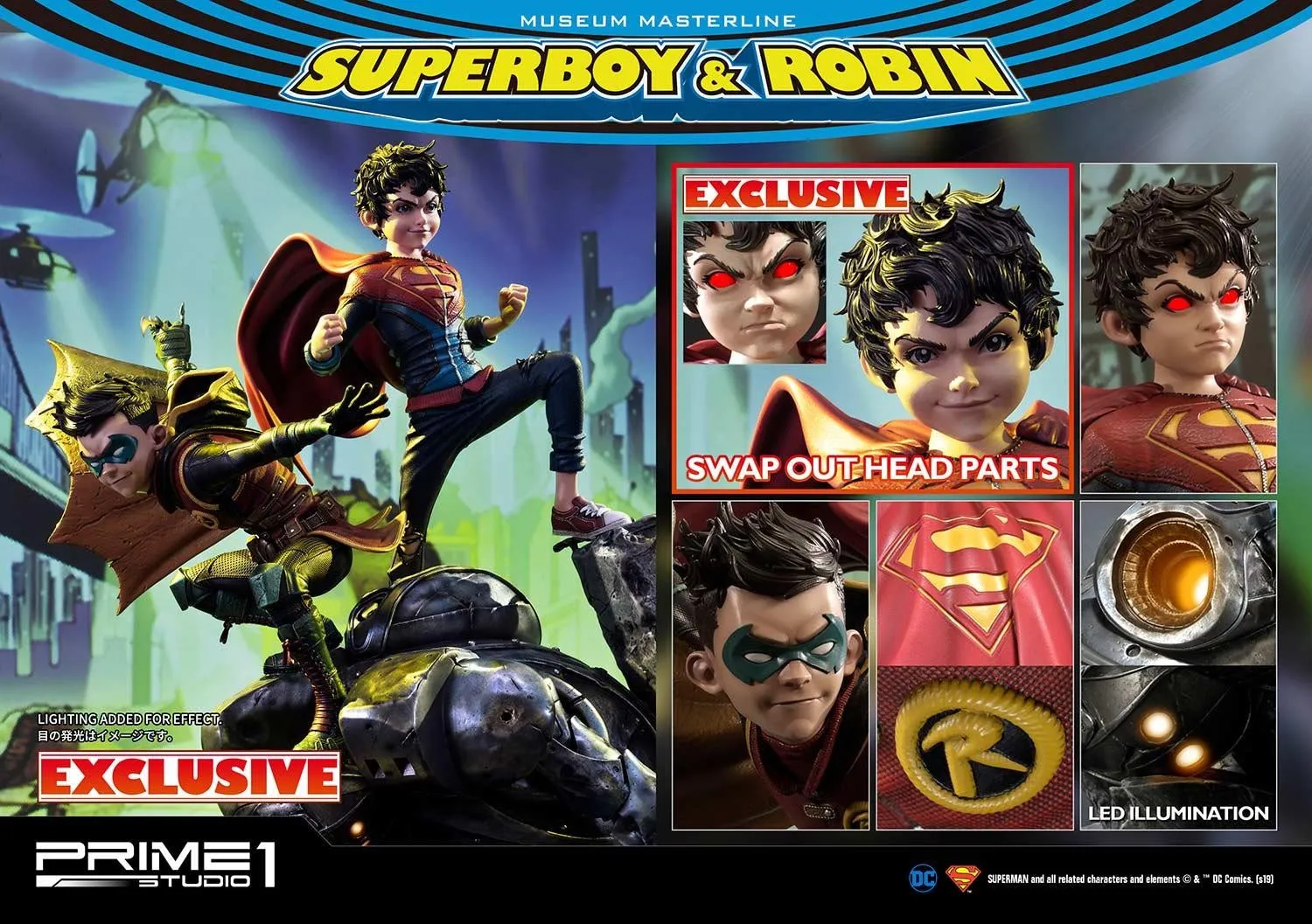 PRIME 1 STUDIO SUPERBOY AND ROBIN EXCLUSIVE VERSION MMDC-38EX