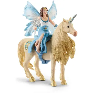 Schleich Eyela riding golden unicorn