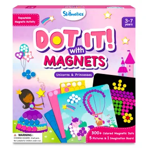 Skillmatics Art Activity Dot It with Magnets - Unicorns & Princesses, No Mess Repeatable Art for Kids, Craft Kits, DIY Activity, Gifts for Ages 4 to 7