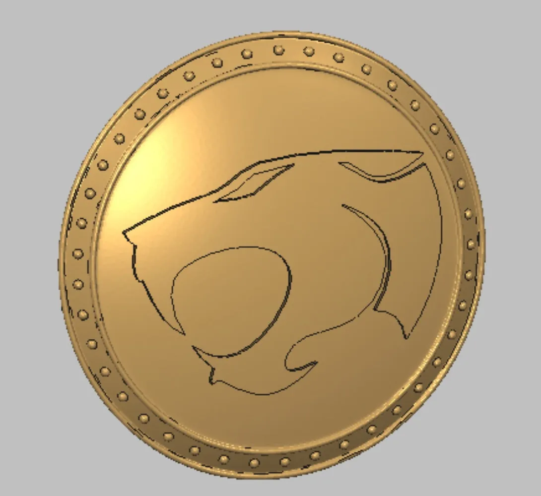 Thundercats Round Shield with Rivets 80mm