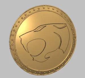 Thundercats Round Shield with Rivets 80mm